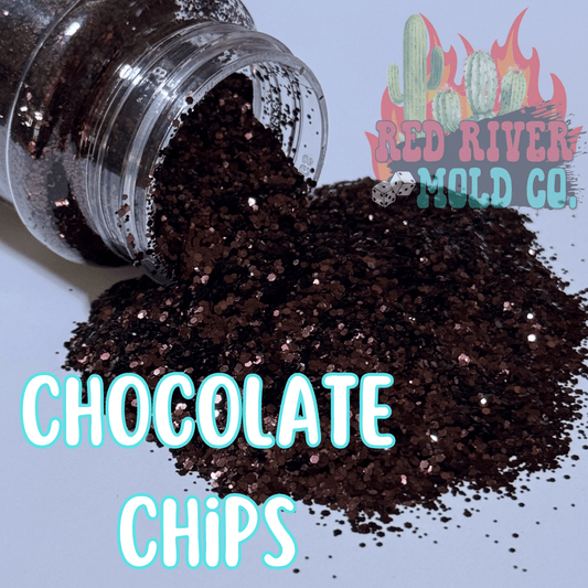 Chocolate Chips Premium Mini Chunky Glitter (Metallic) - Red River Mold Co