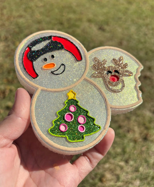 Christmas Cookies Silicone Freshie Mold (AGS Mold) - Red River Mold Co