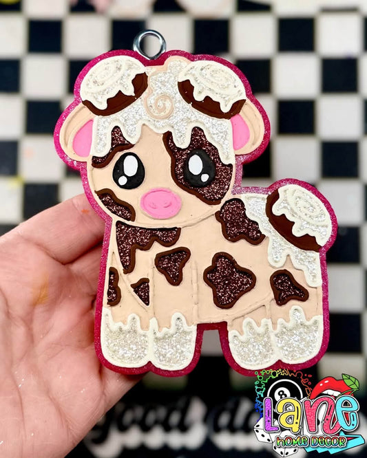 Cinnamon Roll Cow Silicone Freshie Mold - Red River Mold Co