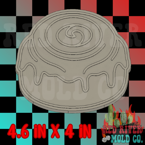 Cinnamon Roll Silicone Freshie Mold - Red River Mold Co
