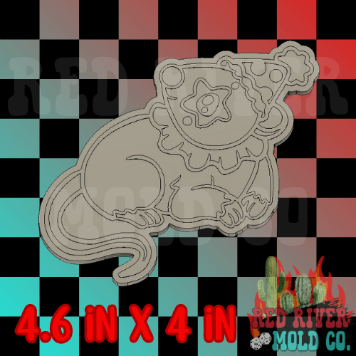 Clown Mouse silicone freshie mold - Red River Mold Co