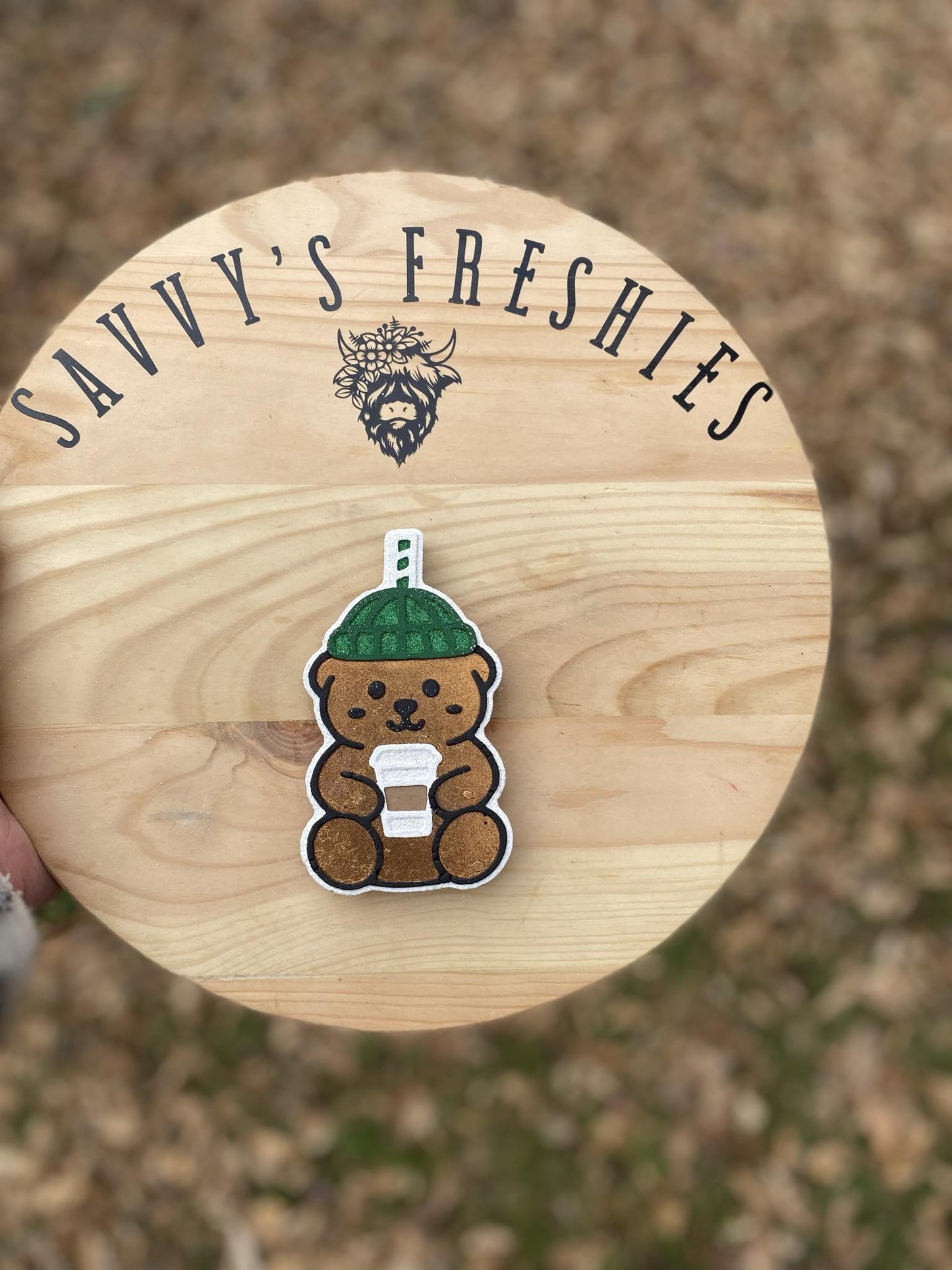 coffee bear drink Silicone Freshie Mold - Red River Mold Co