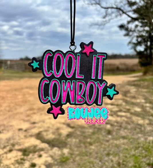 Cool It Cowboy Silicone Freshie Mold - Red River Mold Co