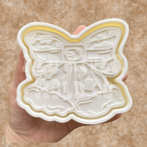 Cow Print Santa Bow Silicone Freshie Mold RRMC & Ramblin Darlin Collab Exclusive - Red River Mold Co