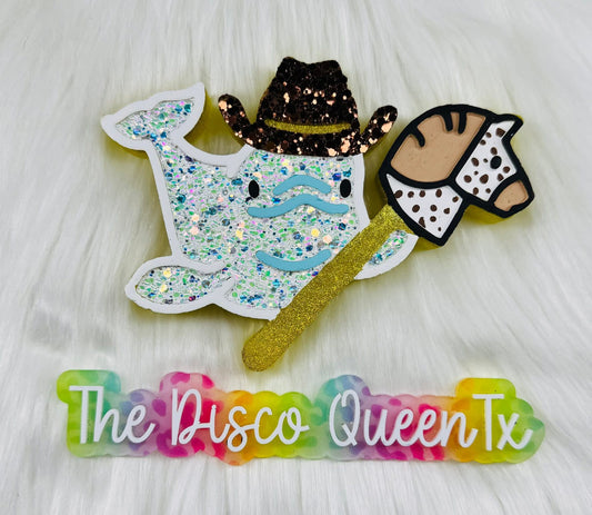 Cowboy Beluga Whale Silicone Freshie Mold (RRMC & Ramblin Darlin & Bossy Boots collab) - Red River Mold Co