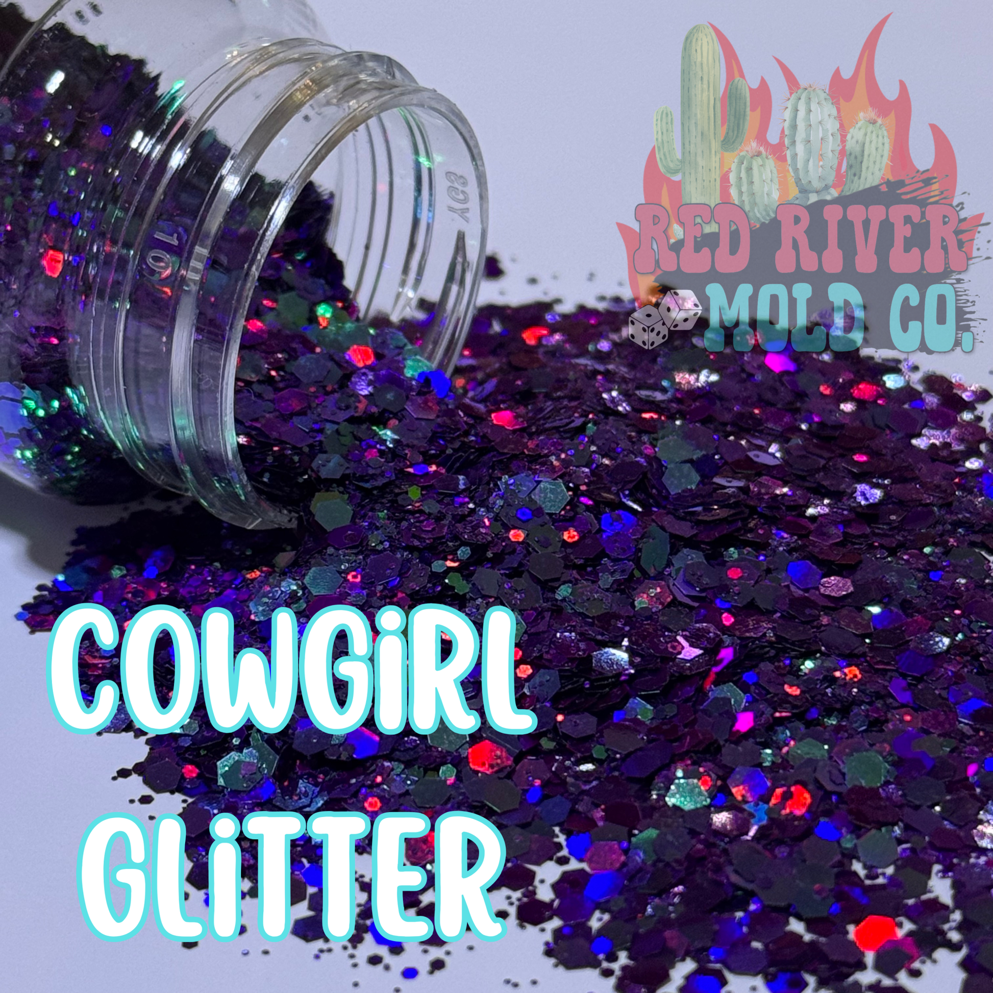 Cowgirl Glitter Premium Chunky Glitter (Holographic Chameleon) - Red River Mold Co
