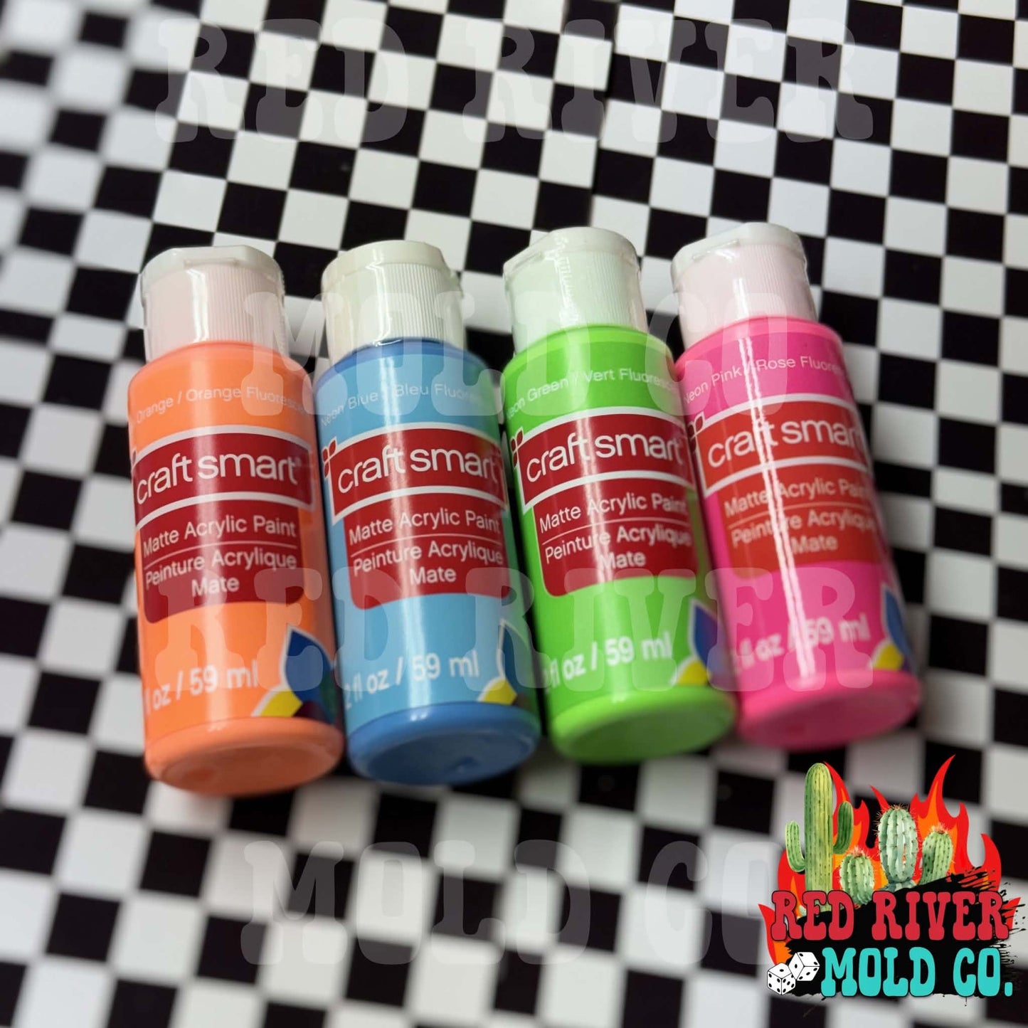 Craft Smart Neon Pack of 4 - Red River Mold Co