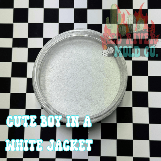 Cute Boy In A White Jacket Premium Ultra Fine Glitter Dust (1/500) Metallic - Red River Mold Co