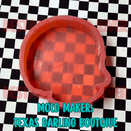 Cute skull Destash Silicone Freshie Mold - Red River Mold Co