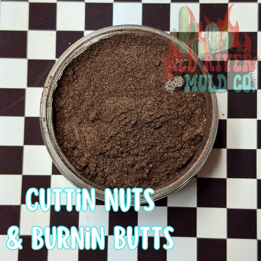 Cuttin Nuts & Burnin Buttts Premium Mica Powder - Red River Mold Co