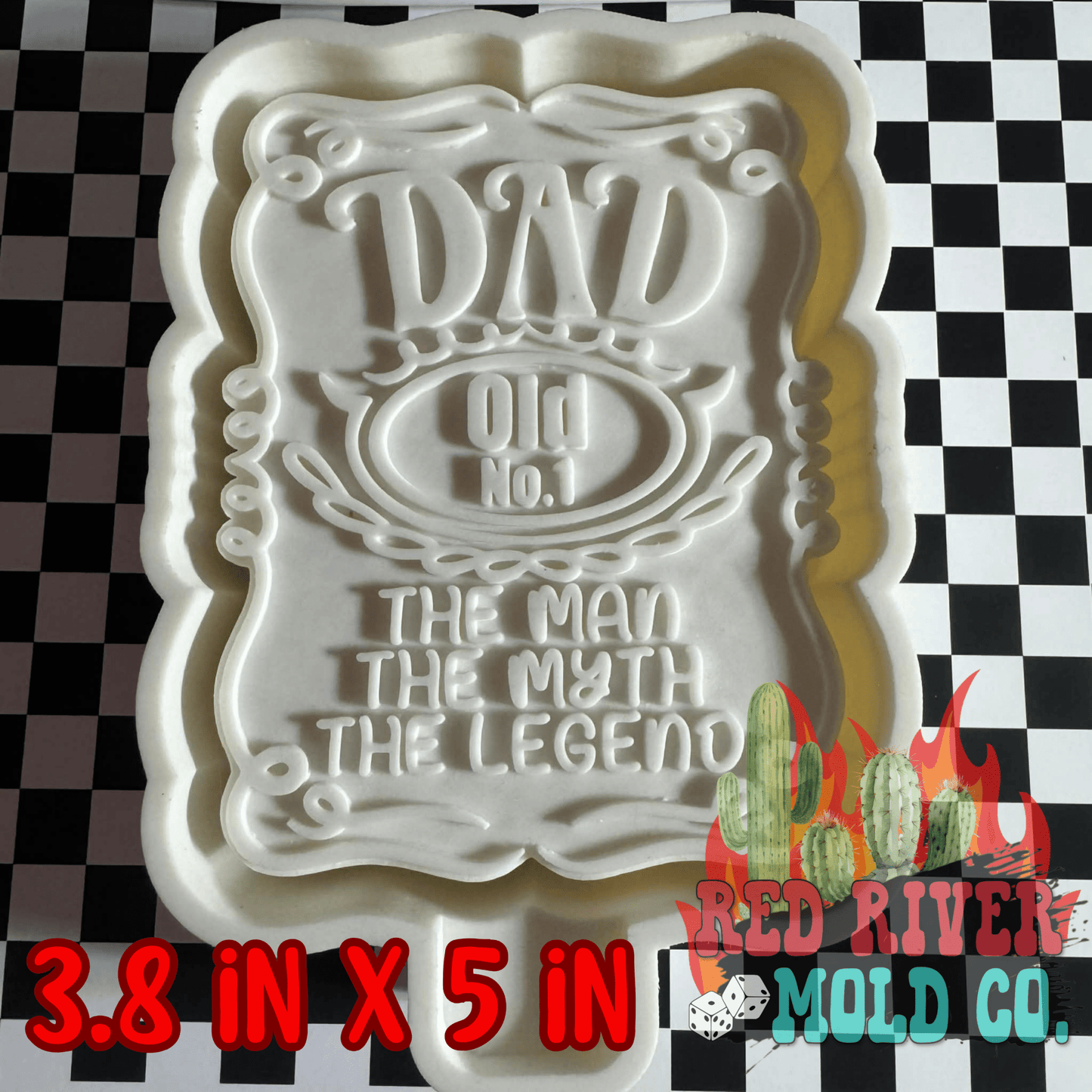 Dad, the man, the myth, the legend Silicone Freshie Mold - Red River Mold Co