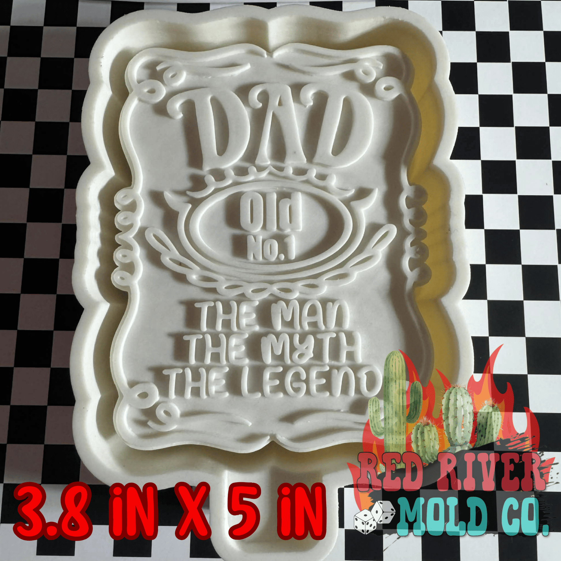 Dad, the man, the myth, the legend Silicone Freshie Mold - Red River Mold Co