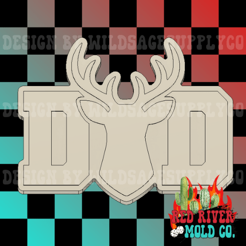 Deer Dad Silicone Freshie Mold - Red River Mold Co
