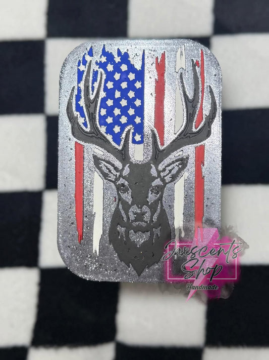Deer Flag Silicone Freshie Mold - Red River Mold Co
