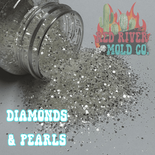 Diamonds and Pearls Premium Mini Chunky Glitter (metallic & translucent) - Red River Mold Co
