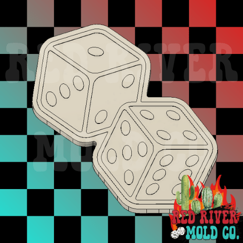 Dice Silicone Freshie Mold - Red River Mold Co