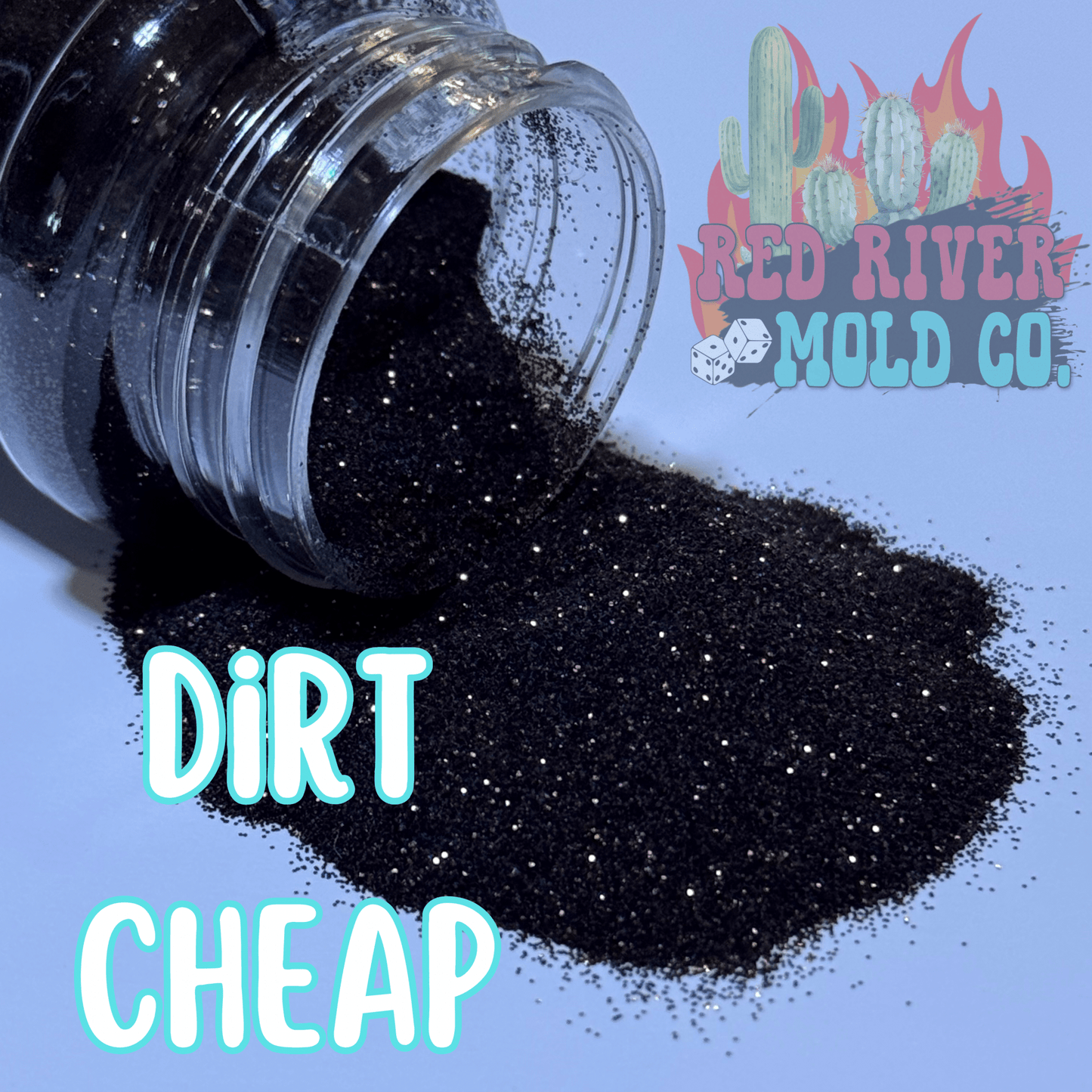 Dirt Cheap Premium Fine Glitter (1/128) Metallic - Red River Mold Co