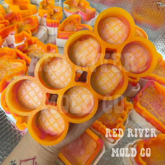 Disco Ball Silicone Freshie Vent/ wax melt Mold - Red River Mold Co