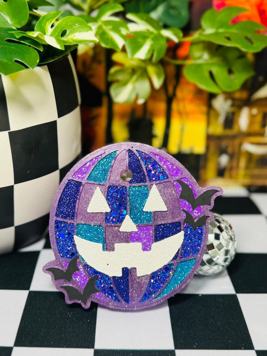 Disco Jack - O - Lantern Silicone Freshie Mold - Red River Mold Co