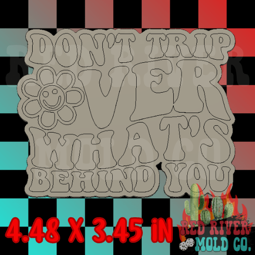 Don't Trip Over What's Behind You Silicone Freshie Mold - Red River Mold Co