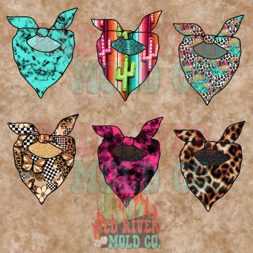 DoubleK Bandana cardstock grab bag - Red River Mold Co