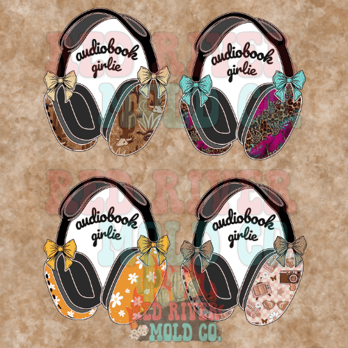 DoubleK Molds Audiobook Girlie cardstock grab bag - Red River Mold Co