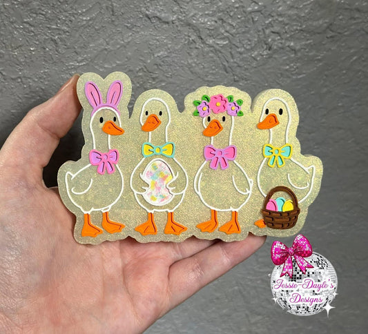 Easter Geese Silicone Freshie Mold - Red River Mold Co