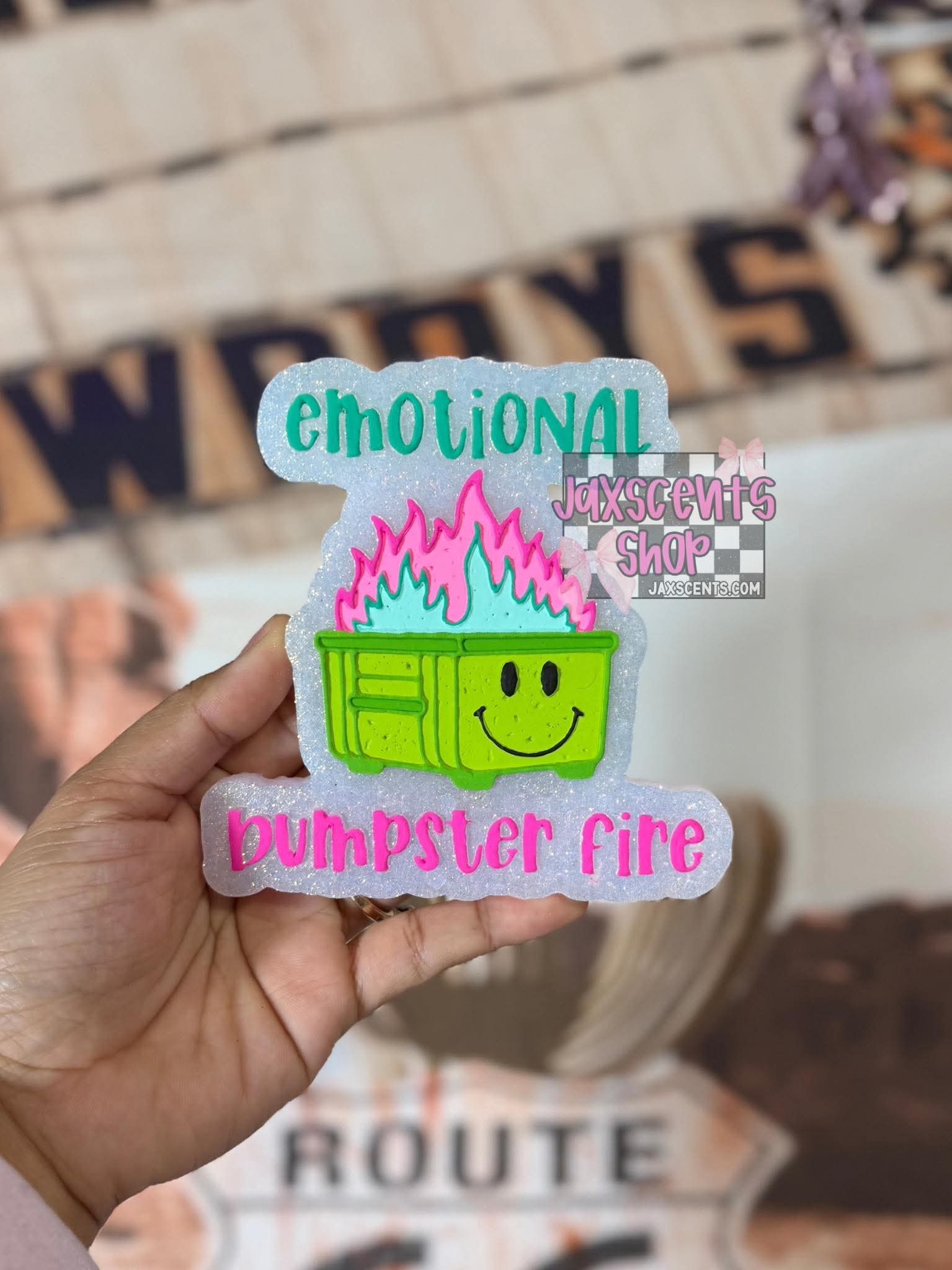 Emotional Dumpster Fire Silicone Freshie Mold - Red River Mold Co