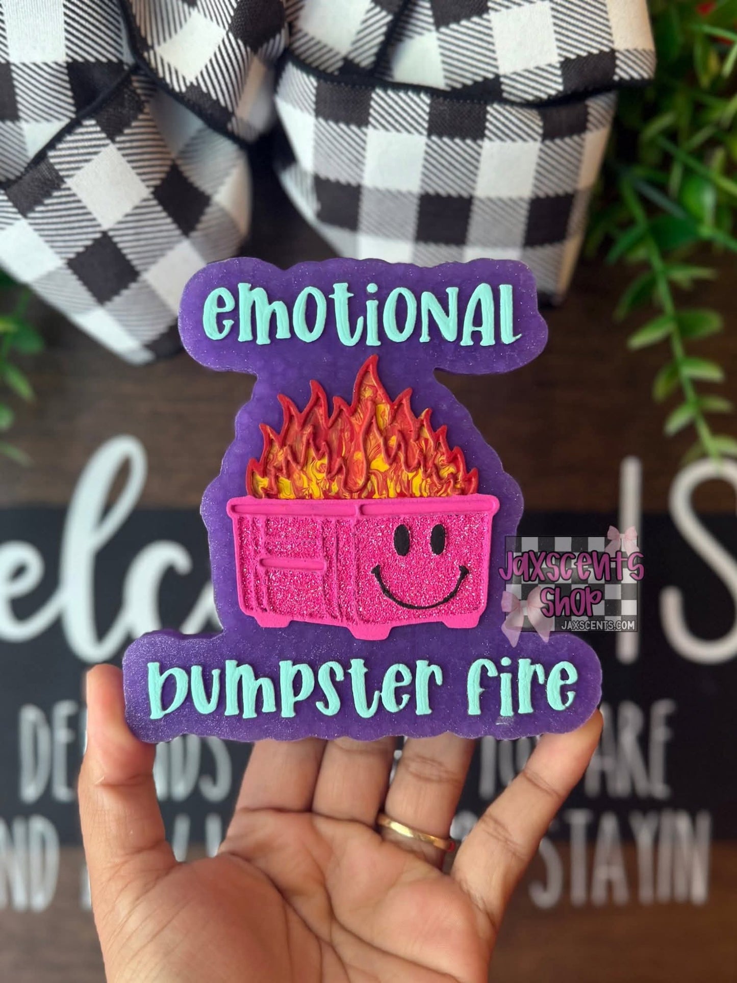 Emotional Dumpster Fire Silicone Freshie Mold - Red River Mold Co