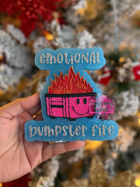Emotional Dumpster Fire Silicone Freshie Mold - Red River Mold Co