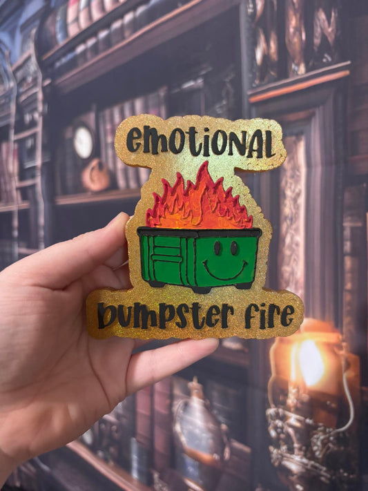 Emotional Dumpster Fire Silicone Freshie Mold - Red River Mold Co