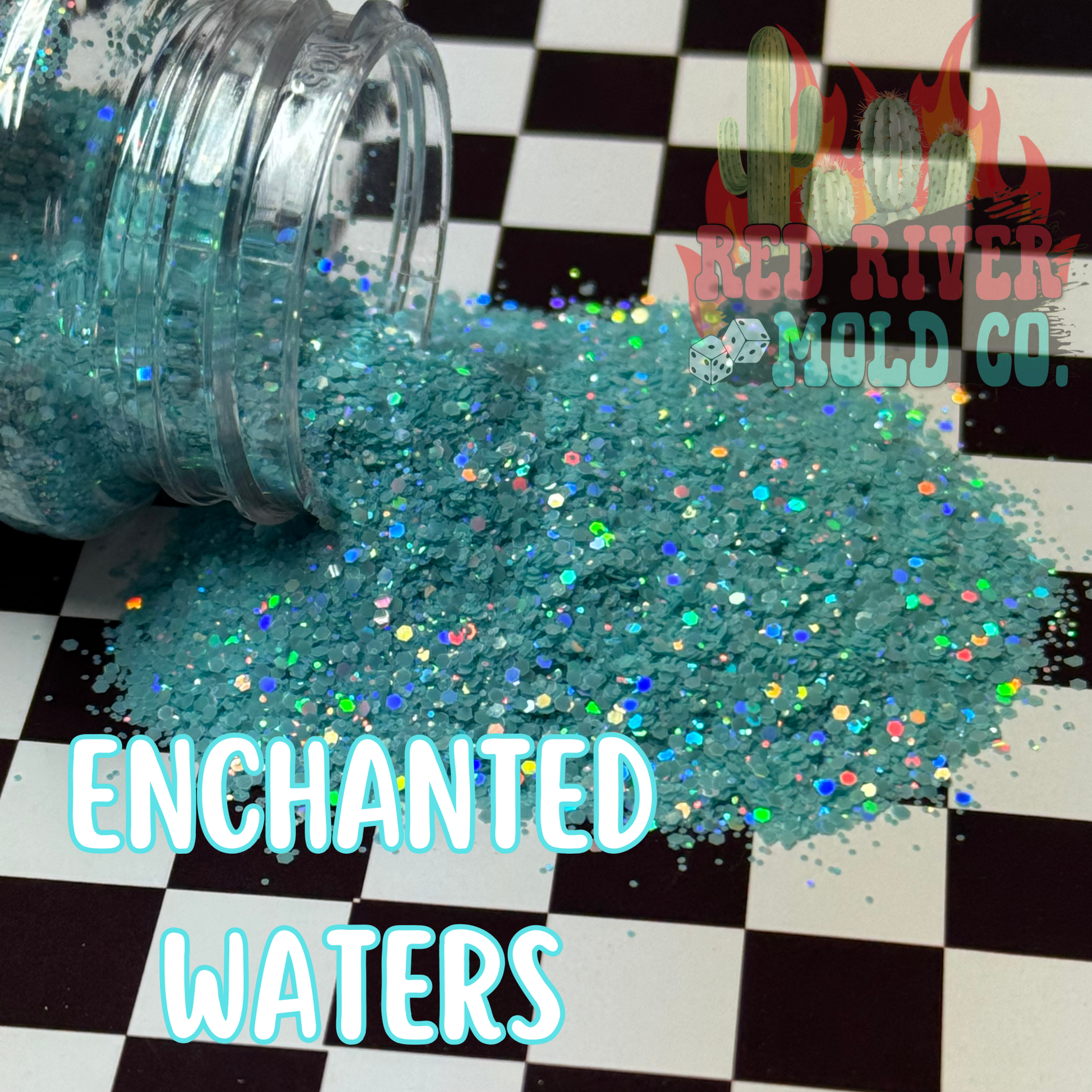 Enchanted Waters Premium Mini Chunky Glitter (Holographic) - Red River Mold Co