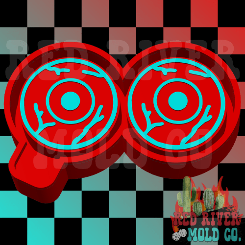 Eye Ball Silicone Double Vent Freshie Mold - Red River Mold Co