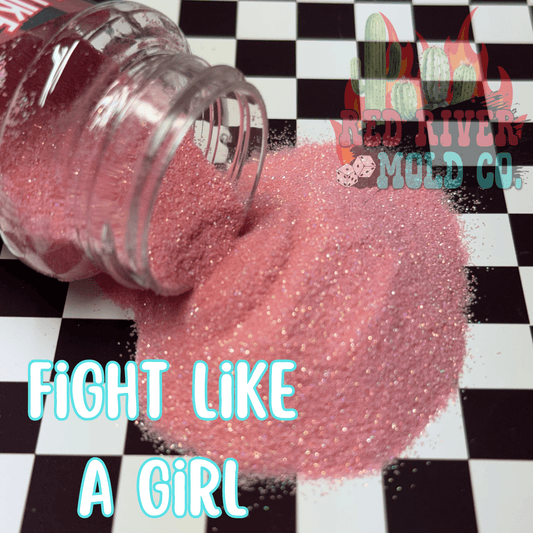 Fight like a girl Premium Fine Glitter (1/128) Holographic - Red River Mold Co