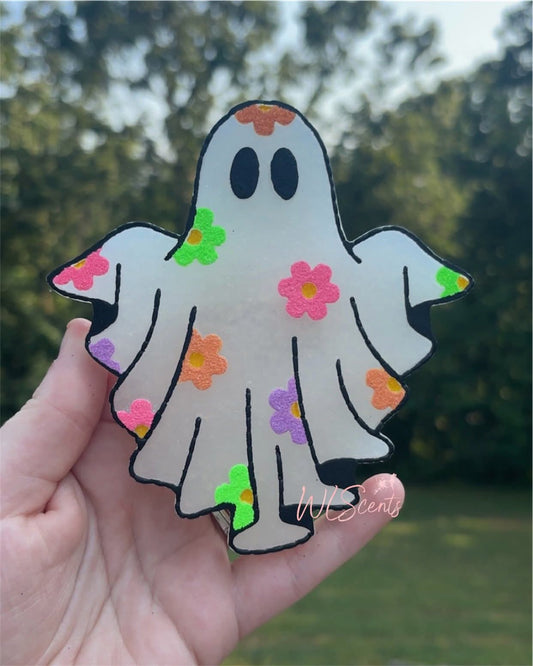Floral Ghost Silicone Freshie Mold - Red River Mold Co