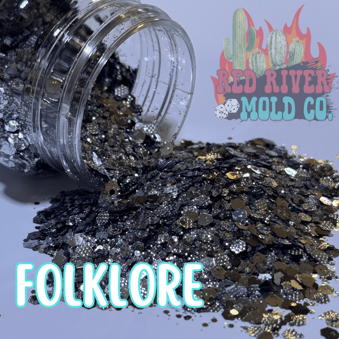 Folklore Premium Chunky Glitter (Embossed Metallic) - Red River Mold Co