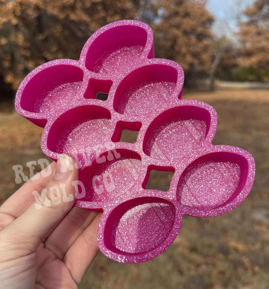 Football Silicone Freshie Vent/ wax melt Mold - Red River Mold Co