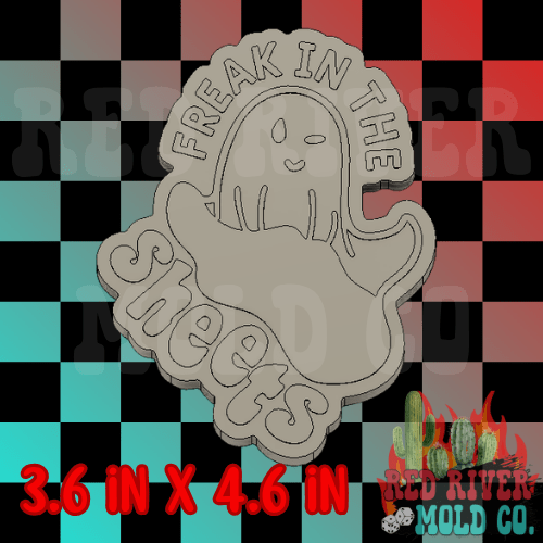 Freak In The Sheets Ghost Silicone Freshie Mold - Red River Mold Co