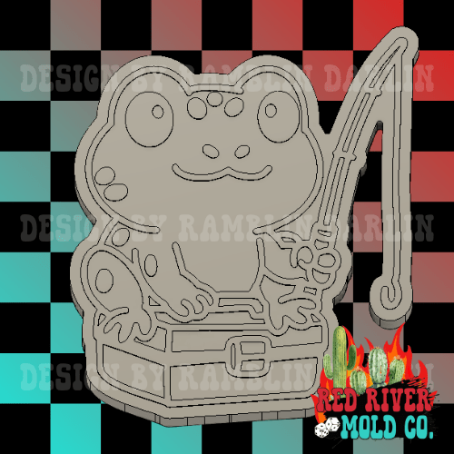 Frog Fishing Silicone Freshie Mold - Red River Mold Co
