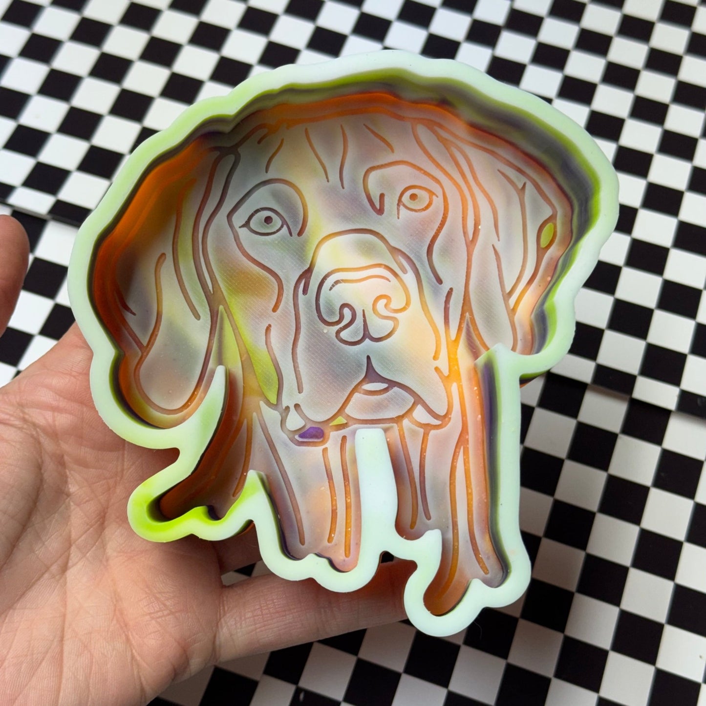 German shorthaired pointer B - Grade Silicone Freshie Mold - Red River Mold Co