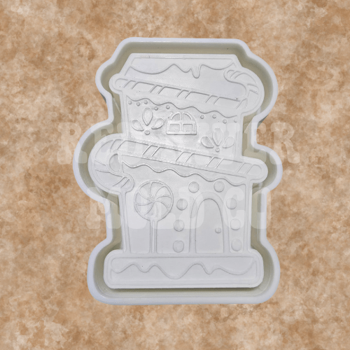 Gingerbread House Silicone Freshie Mold - Red River Mold Co