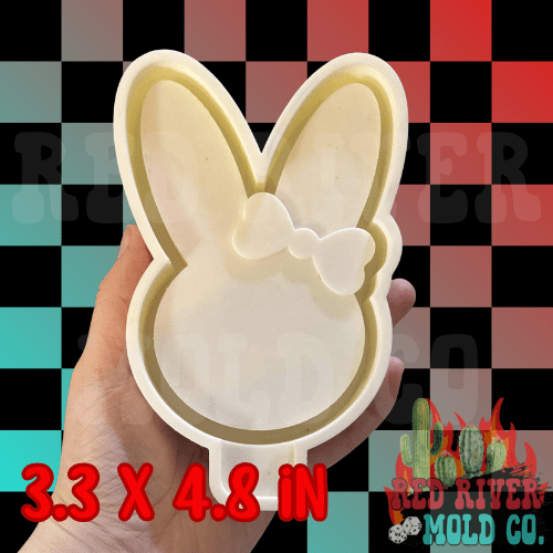 Girl Bunny Silicone Freshie Mold - Red River Mold Co