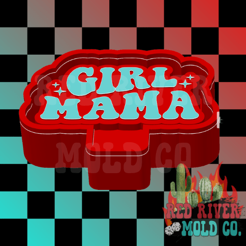 Girl Mama Silicone Freshie Mold - Red River Mold Co