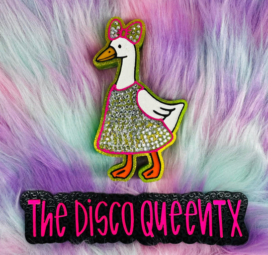 Girly Goose in a Dress Silicone Freshie Mold - Red River Mold Co