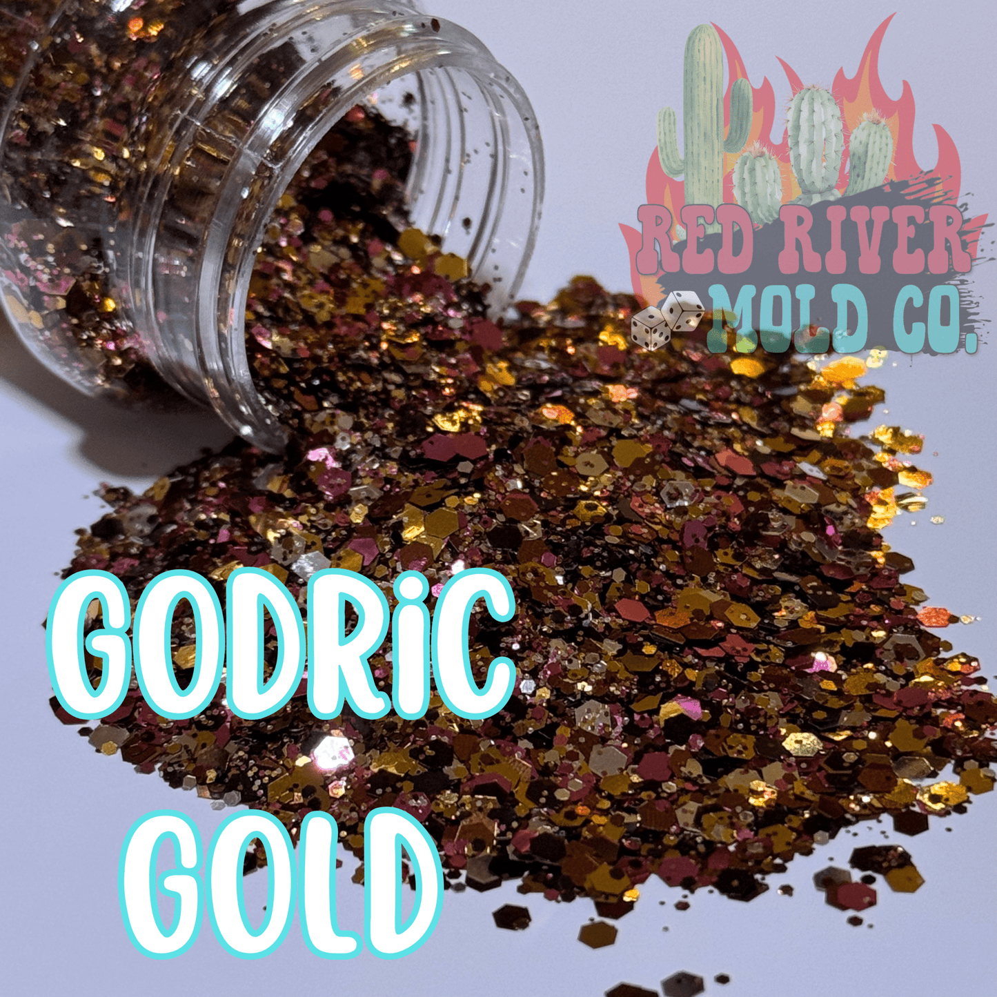 Godric Gold Premium Chunky Glitter (Metallic) - Red River Mold Co