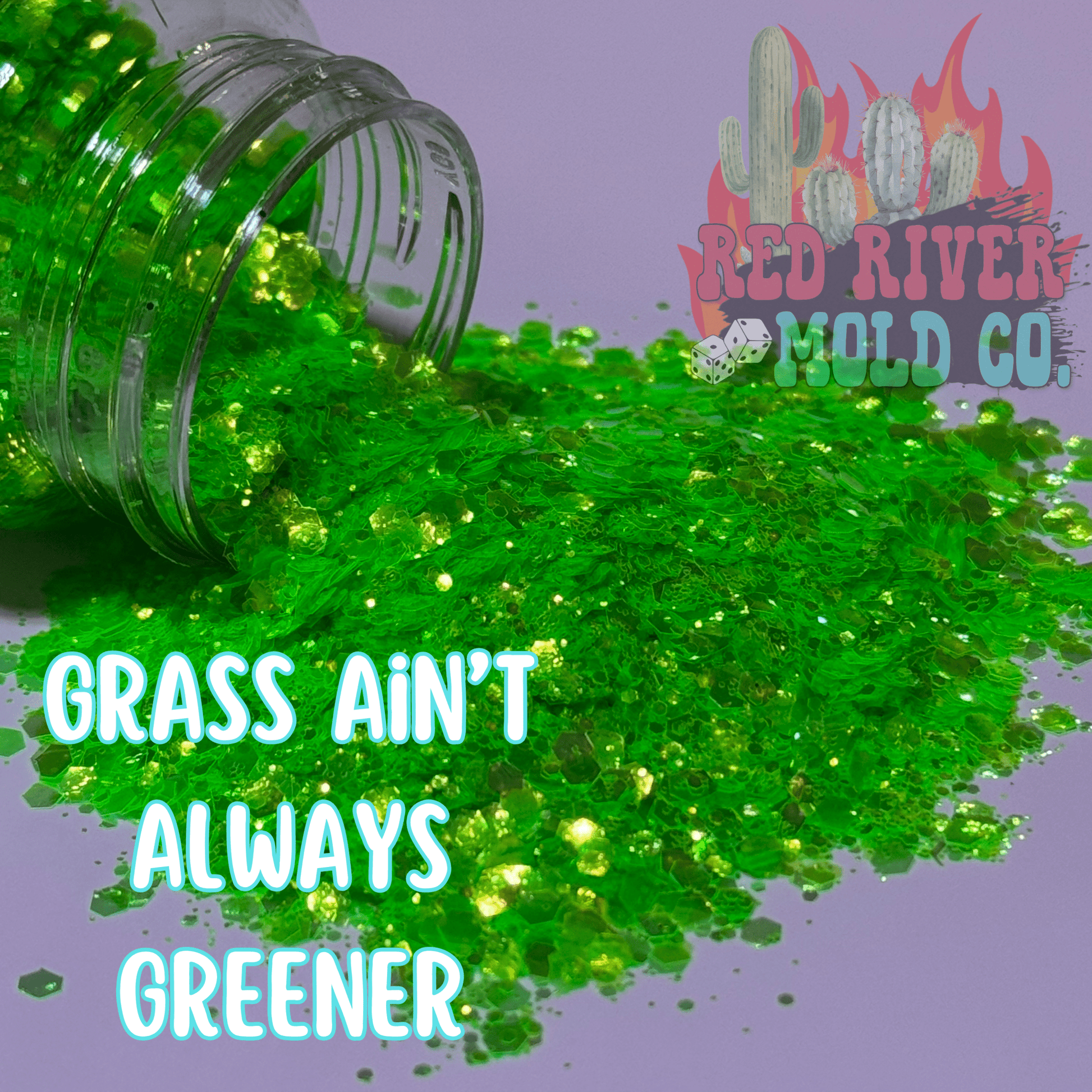 Grass Ain't Always Greener Premium Chunky Glitter (Iridescent) - Red River Mold Co