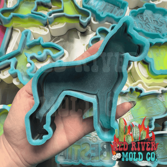Great Dane Dog Silicone Freshie Mold - Red River Mold Co