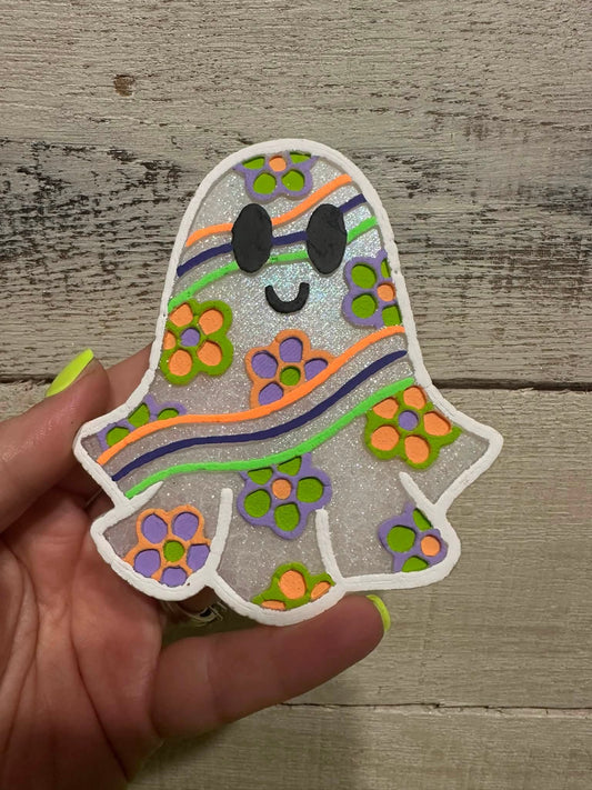 Groovy Ghost Silicone Freshie Mold (COPYRIGHT PROTECTED) - Red River Mold Co