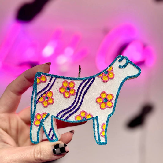 Groovy Show Steer Silicone Freshie Mold - Red River Mold Co