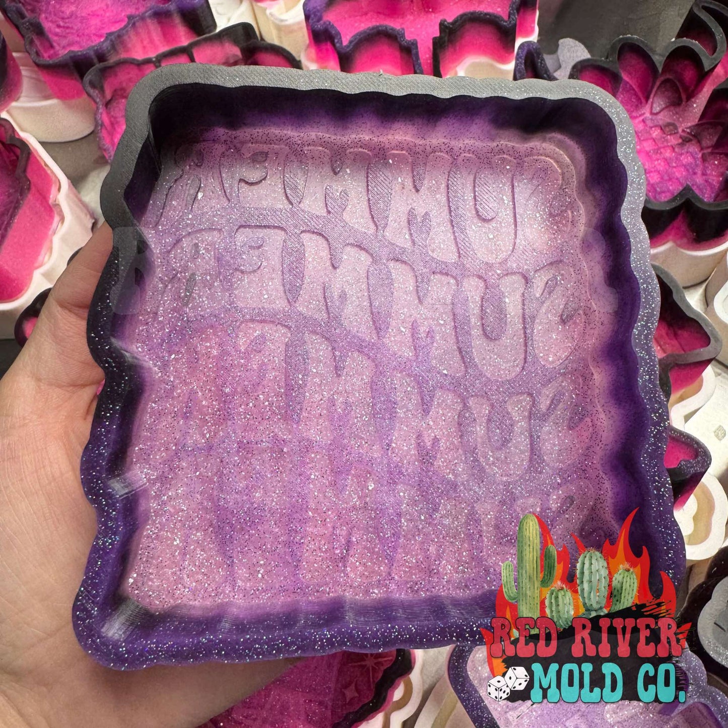 Groovy Summer x4 Silicone Freshie Mold - Red River Mold Co